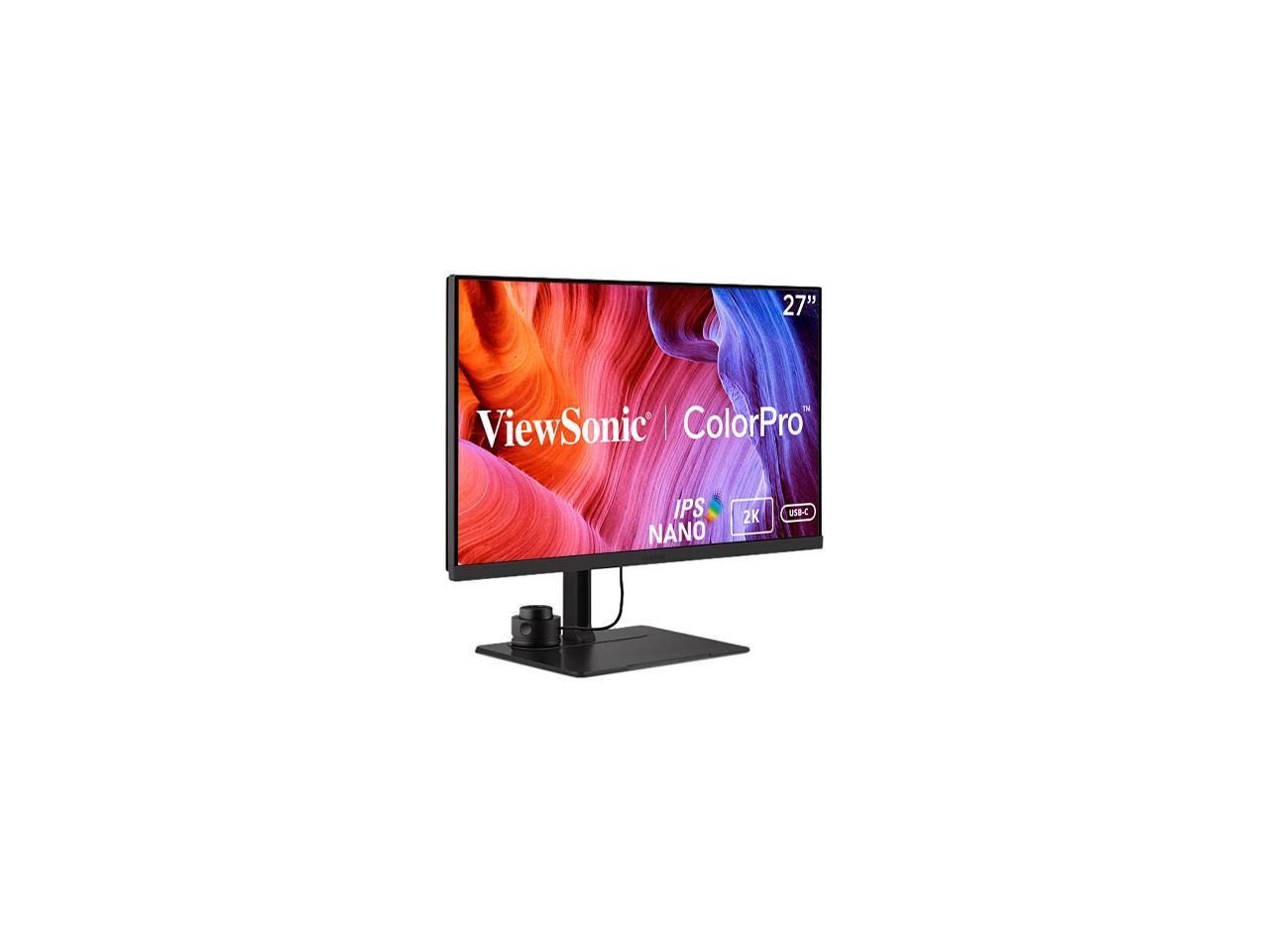 ViewSonic VP2776 27 Inch 1440p Premium USB-C Monitor with 165Hz, ColorPro Wheel, Pantone Validated, Delta E<2 Color Accuracy, HDMI, USB, DisplayPort for Professional Home and Office