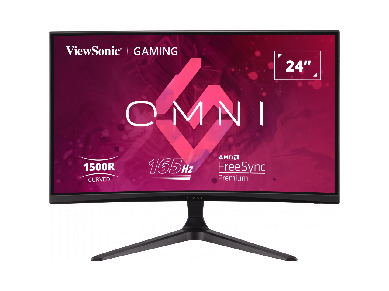 ViewSonic OMNI VX2418C 24 Inch 1080p 1ms 165Hz Curved Gaming Monitor with AMD FreeSync Premium, Eye Care, HDMI and DisplayPort