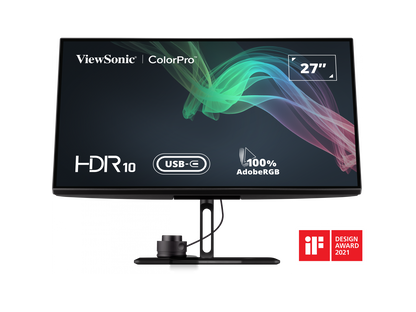 ViewSonic VP2786-4K 27 Inch Premium IPS 4K USB C Monitor with Integrated Color Wheel, 100% sRGB, 98% DCI-P3, Pantone Validated, 90W Charging, HDMI, DisplayPort for Professional Home and Office