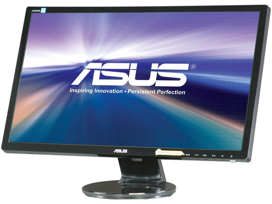 ASUS VE248H 24" Full HD 1920 x 1080 2ms (GTG) D-Sub, DVI, HDMI Built-in Speakers Asus Eye Care with Ultra Low-Blue Light & Flicker-Free LED Backlight Monitor