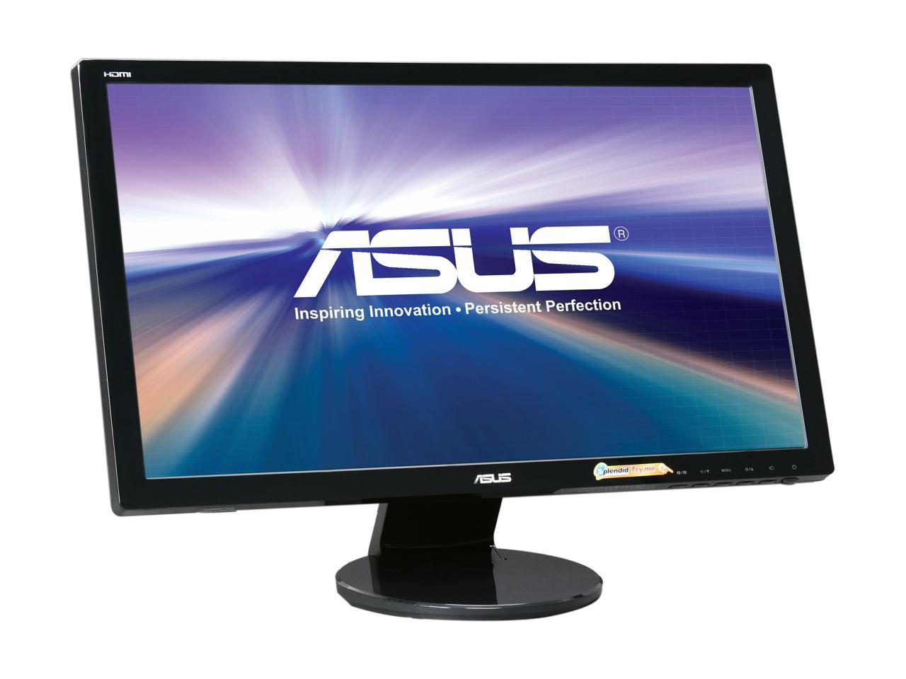 ASUS VE247H 24" (Actual size 23.6") Full HD 1920 x 1080 2ms (GTG) VGA DVI-D HDMI Built-in Speakers LED Backlit LCD Monitor