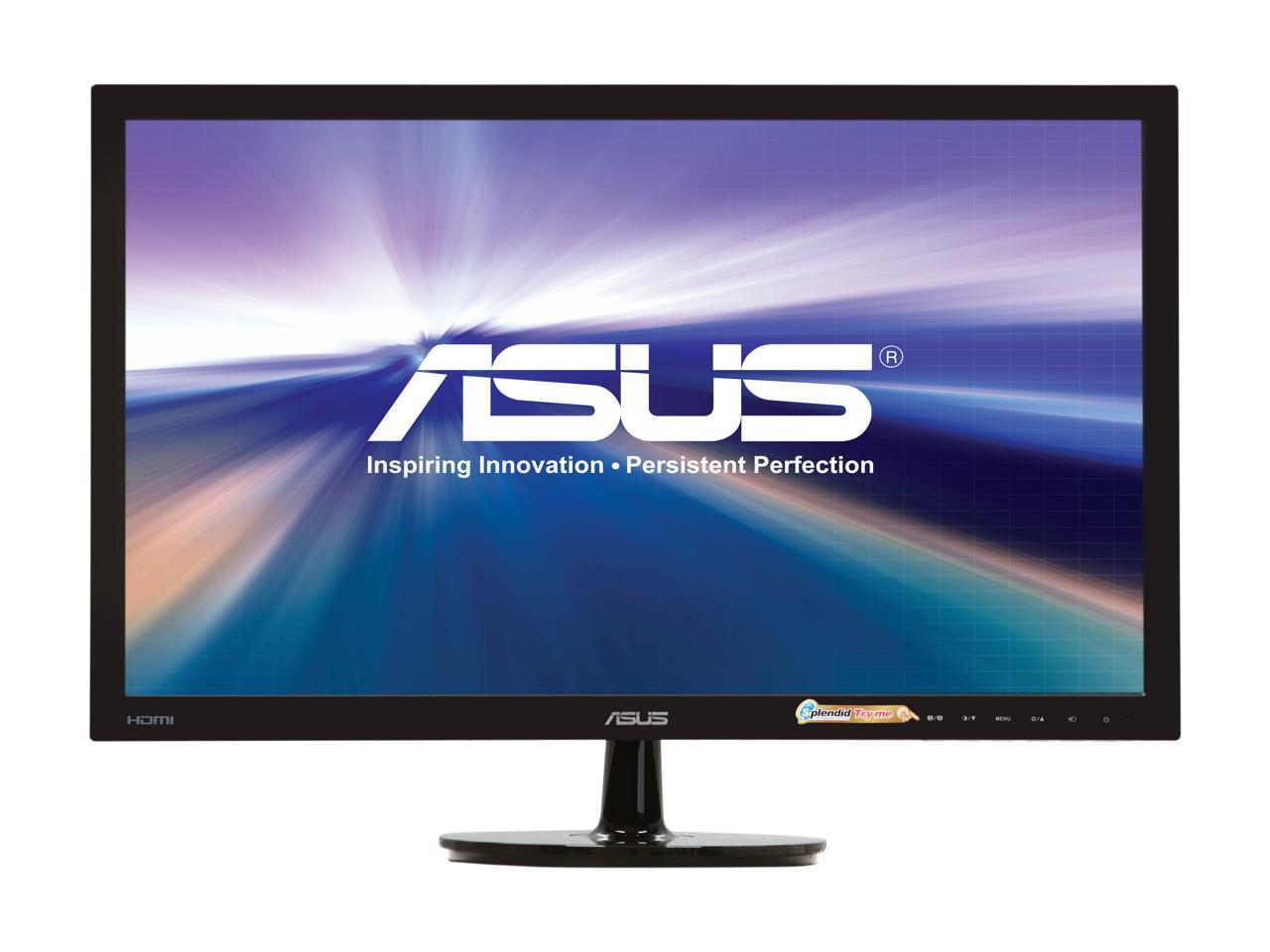 ASUS VS248H-P 24" 1920 x 1080 Full HD 2ms VGA DVI HDMI Asus Eye Care with Ultra Low-Blue Light & Flicker-Free LED Backlit LCD Monitor