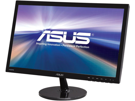 ASUS VS Series VS228H-P 22" (21.5" Diagonal) Full HD 1920 x 1080 5ms HDMI VGA DVI-D SPLENDID Video Intelligence Technology Asus Eye Care Flicker-Free Widescreen LED Backlight LCD Monitor