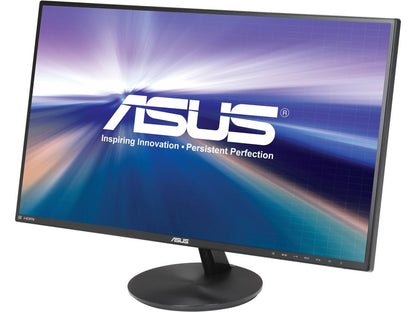 ASUS VN279Q 27" 1920 x 1080 D-Sub, HDMI, DisplayPort Built-in Speakers Ultra Wide View Monitor with Super Narrow Frame Design