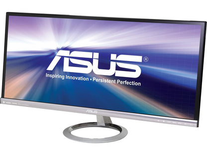 ASUS MX299Q 29" 5ms (GTG) AH-IPS HDMI Widescreen LCD/LED Monitor, 300 cd/m2 DCR 80,000,000:1, Built-in Speakers, 100% sRGB Color Saturation, HDMI/MHL, DisplayPort, Dual-link DVI-D