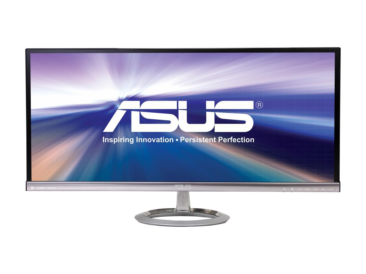 ASUS MX299Q 29" 5ms (GTG) AH-IPS HDMI Widescreen LCD/LED Monitor, 300 cd/m2 DCR 80,000,000:1, Built-in Speakers, 100% sRGB Color Saturation, HDMI/MHL, DisplayPort, Dual-link DVI-D