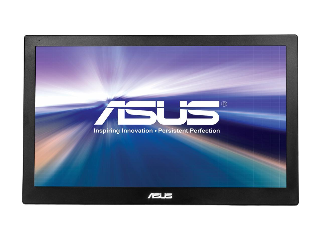 ASUS MB168B 16" (Actual size 15.6") 11ms Widescreen LED Backlight HD Portable USB-powered Ultra-slim Monitor with Smart Case