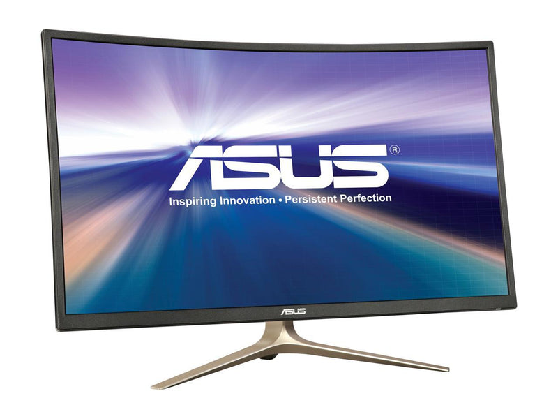 ASUS VA327H 32" (Actual size 31.5") Full HD 1920 x 1080 2 x HDMI, VGA Asus Eye Care Flicker-Free Low Blue Light Built-in Speakers LED Backlit Curved Monitor