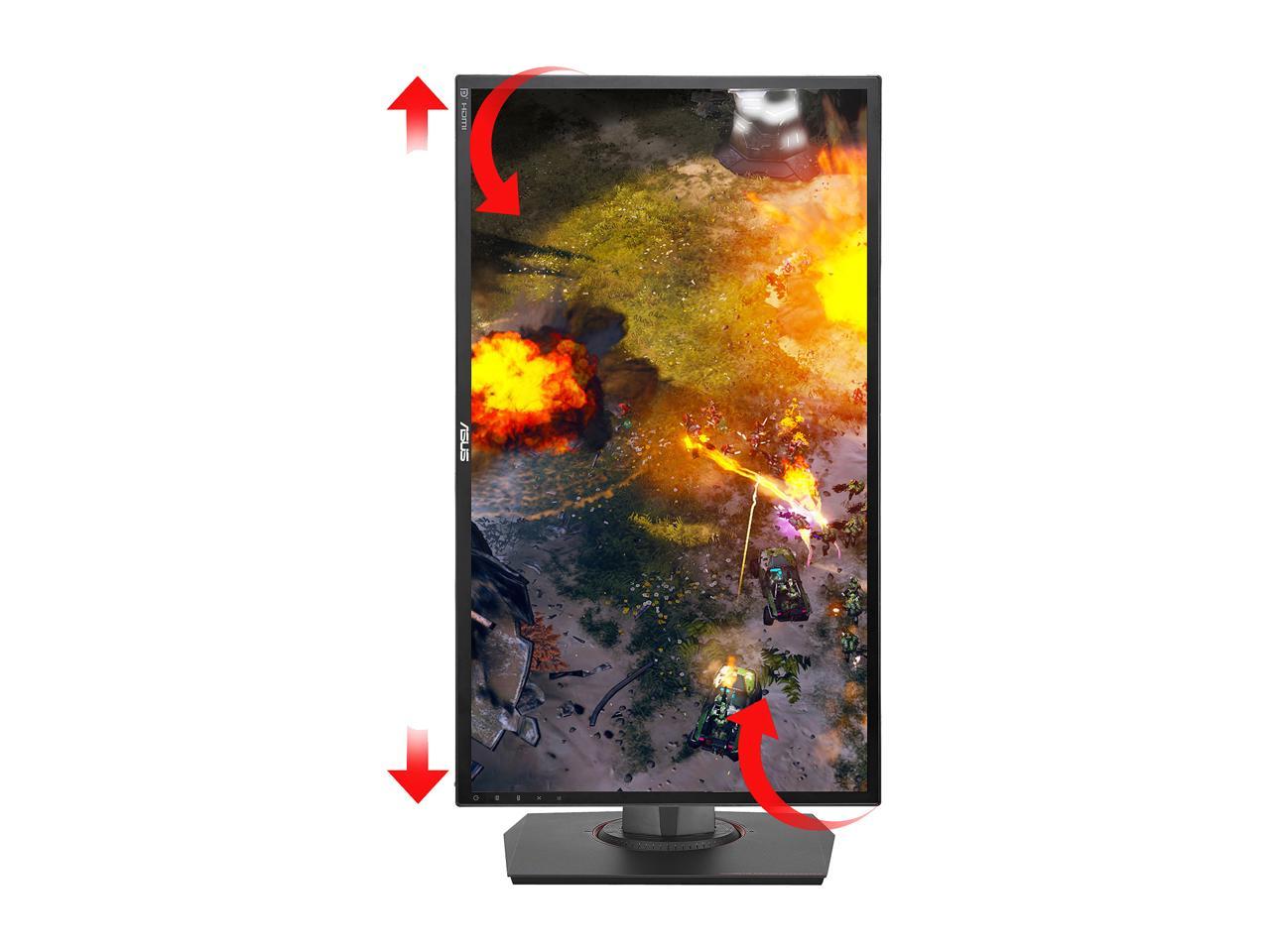 ASUS MG248QR Black 24" eSports Gaming Monitor FHD (1920x1080) FreeSync/Adaptive Sync 144Hz 1ms VESA Height Adjustable Stand DP HDMI DVI 3.5mm Earphone Jack