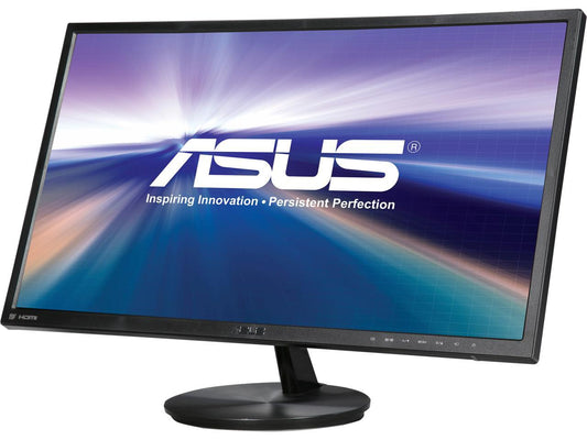 Asus VN248Q-P Super Narrow Frame 23.8" 5ms (GTG) Widescreen LED Backlight LCD Monitor IPS 80,000,000:1, DisplayPort, HDMI, Built-in Speakers