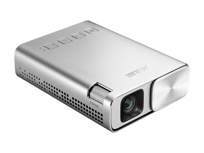 ASUS Zenbeam E1 854 x 480 0.2" DLP Pocket LED Projector, 150 Lumens, Built-in 6000mAh Battery, Up to 5-hour Projection, Power Bank 3500:1