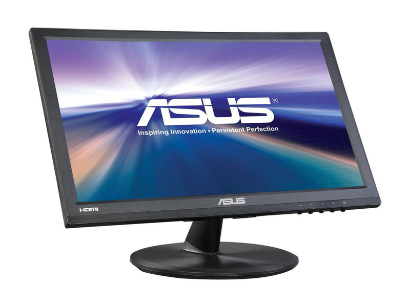 ASUS VT168H Black 15.6" Widescreen Touch Monitor, 10-Point Touch Capacity, VESA Mountable, HDMI, VGA