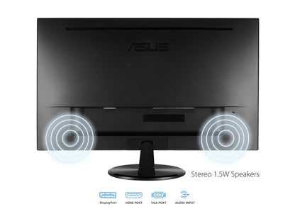ASUS VP247QG 24" (Actual size 23.6") Full HD 1920 x 1080 1ms DP HDMI VGA Adaptive Sync/FreeSync Eye Care Monitor