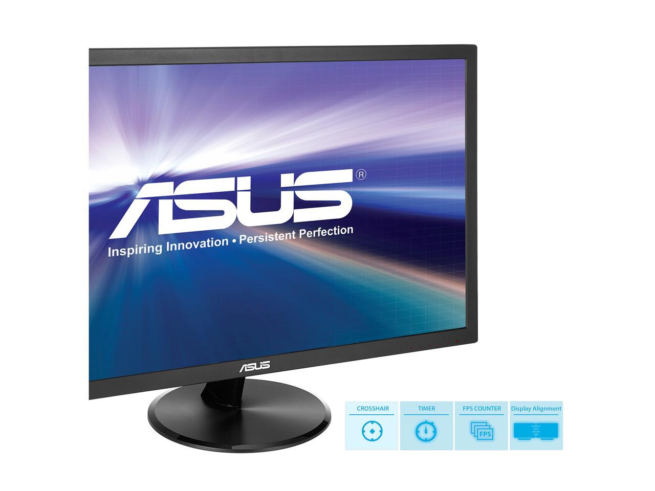 ASUS VP247QG 24" (Actual size 23.6") Full HD 1920 x 1080 1ms DP HDMI VGA Adaptive Sync/FreeSync Eye Care Monitor