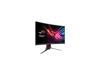 ASUS ROG Strix XG32VQ 32" (Actual size 31.5") WQHD 2560 x 1440 2K Adaptive/FreeSync 144Hz 4ms Curved Gaming Monitors with Aura RGB Lighting Asus Eye Care with Ultra Low-Blue Light & Flicker-Free