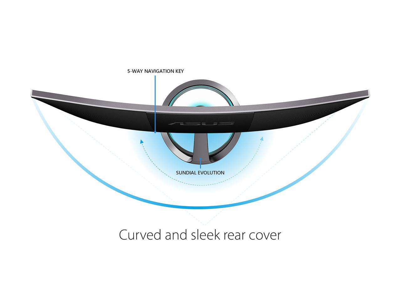 ASUS Designo Curved MX32VQ 31.5â€? WQHD 75Hz DP HDMI Eye Care Monitor with Adaptive-Sync 300 cd/m2 ASCR 100,000,000:1 (3,000:1)