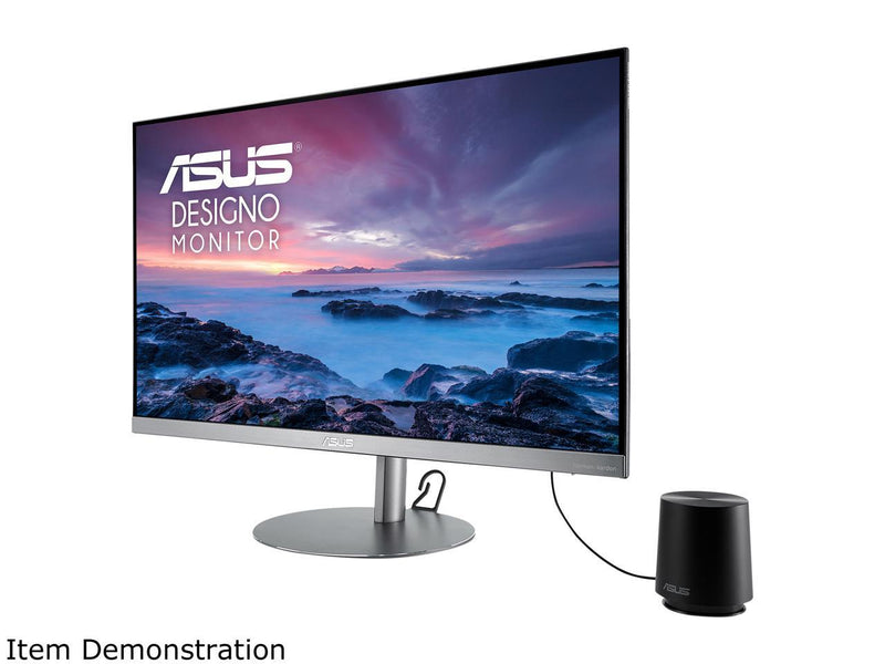 ASUS Designo MZ27AQL 27" WQHD IPS DP HDMI Eye Care Height Adjustable Monitor with Stereo 6W Speakers and 5W Subwoofer