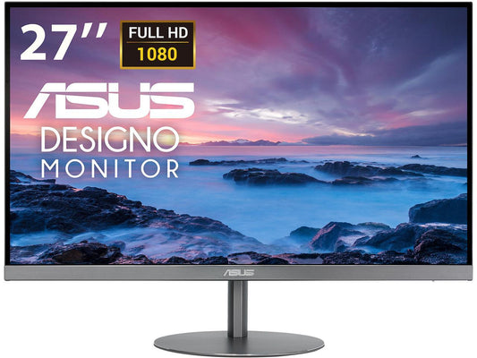 ASUS Designo MZ279HL 27" Full HD 1920 x 1080 5ms 75Hz 2xHDMI VGA Built-in Speakers Asus Eye Care Ultra Low-Blue Light Flicker-Free Technology Backlit LED IPS Monitor