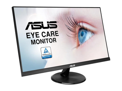 ASUS VP249HE 24" (Actual size 23.8") Full HD 1920 x 1080 Up to 75Hz 5ms (GTG) HDMI VGA Asus Eye Care with Ultra Low Blue-Light Filter & Flicker-Free Frameless LED Backlit IPS Monitor