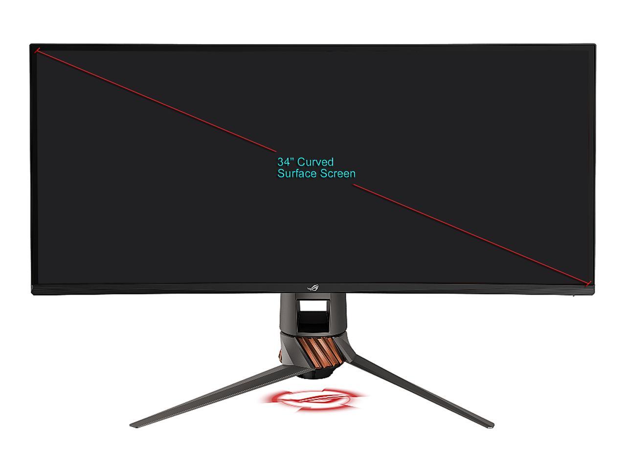 ASUS ROG Swift PG349Q Ultra-wide Curved Gaming Monitor - 34" 21:9 Ultra-wide QHD (3440 x 1440), Overclockable 120Hz , G-SYNC