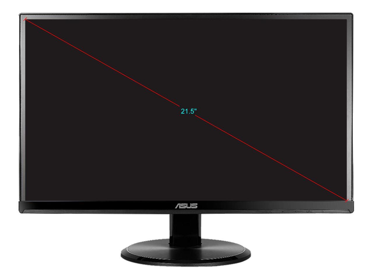 ASUS VA229HR 22" (Actual size 21.5") Full HD 1920 x 1080 75Hz 5ms VGA HDMI Asus Eye Care with Ultra Low-Blue Light & Flicker-Free Technology Built-in Speakers WideScreen LED Backlit IPS Monitor