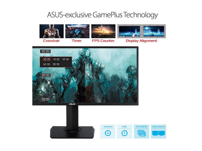 ASUS VP348QGL 34" Quad HD 3440 x 1440 75Hz 4ms 2xHDMI DisplayPort Adaptive-SYNC/FreeSync HDR-10 Blue Light Filter Flicker Free Asus Eye Care Built-in Speakers Ultra Wide Backlit LED Gaming Monitor