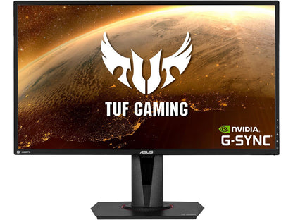 ASUS TUF Gaming VG27BQ 27" WQHD 2560 x 1440 2K Resolution 0.4ms 165Hz (Overclock) 2xHDMI DisplayPort Built-in Speakers G-SYNC Compatible Flicker Free HDR Compatible Backlit LED Gaming Monitor