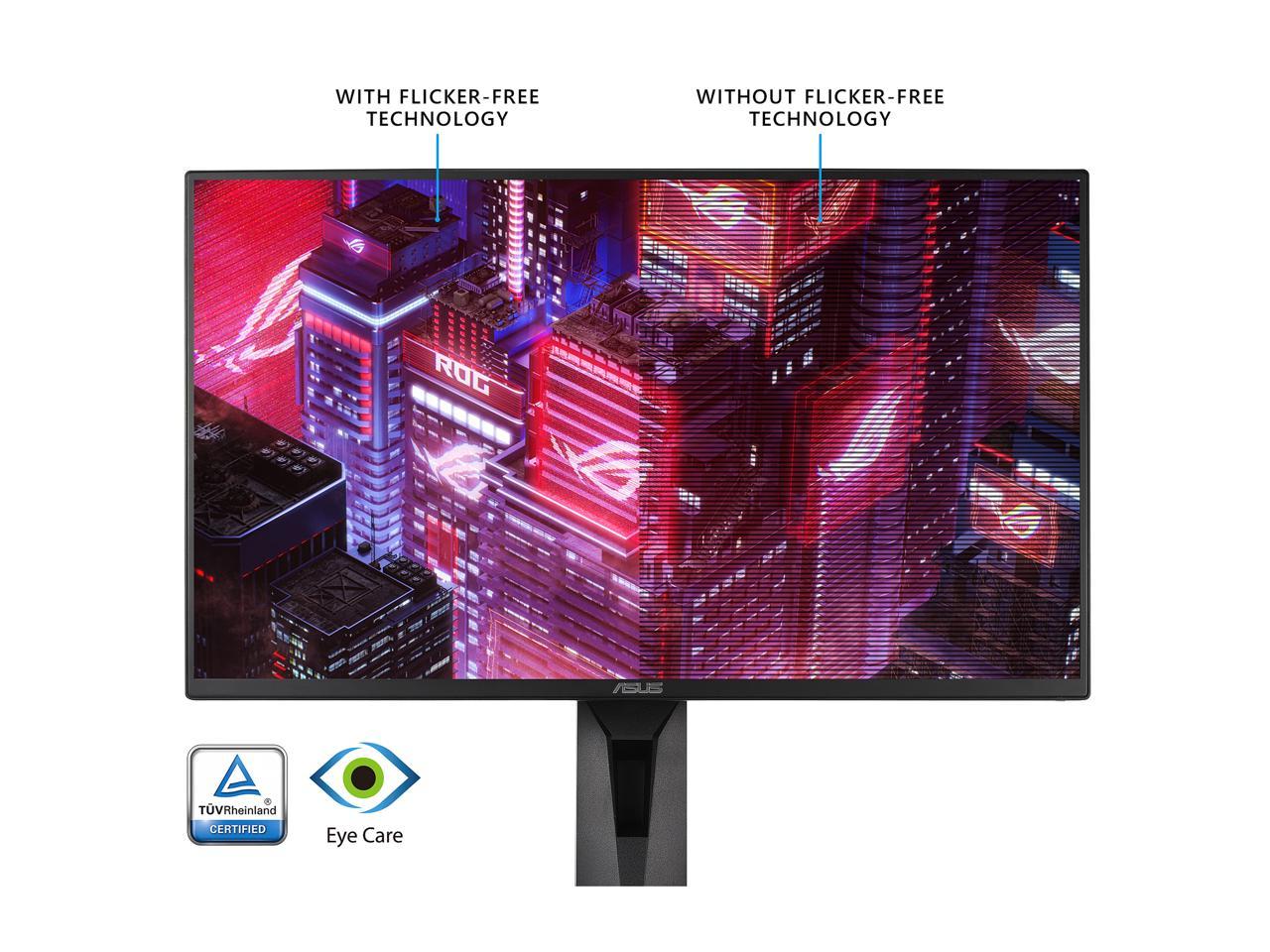 ASUS VG258QR 25" (Actual size 24.5") Full HD 1920 x 1080 up to 0.5ms (GTG) 165Hz DVI-D HDMI DisplayPort G-SYNC Compatible Asus Eye Care with Ultra Low-Blue Light & Flicker-Free Gaming Monitor