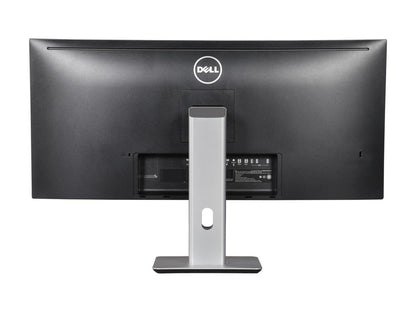 Dell U3415W 34" Quad HD 3440 x 1440 2K 60Hz 5ms (GTG) HDMI DisplayPort Mini-DisplayPort MHL Compatible USB 3.0 Hub Built-in Speakers Anti-Glare LED Backlit IPS Curved Monitor