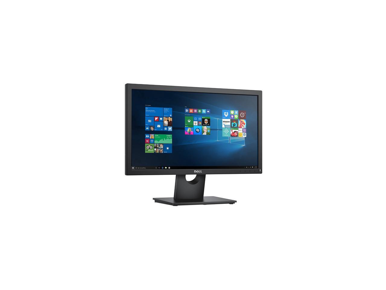 Dell E2016HV Black 20" LCD TN Monitor, 1600 x 900, 600:1, 200cd/m2, D-Sub, VESA Mountable