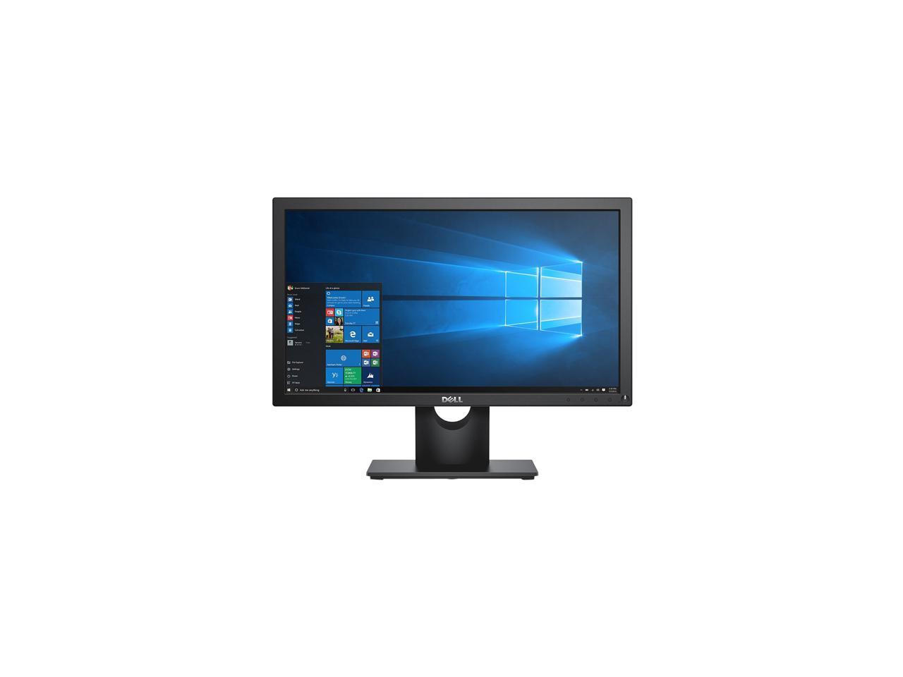 Dell E2016HV Black 20" LCD TN Monitor, 1600 x 900, 600:1, 200cd/m2, D-Sub, VESA Mountable