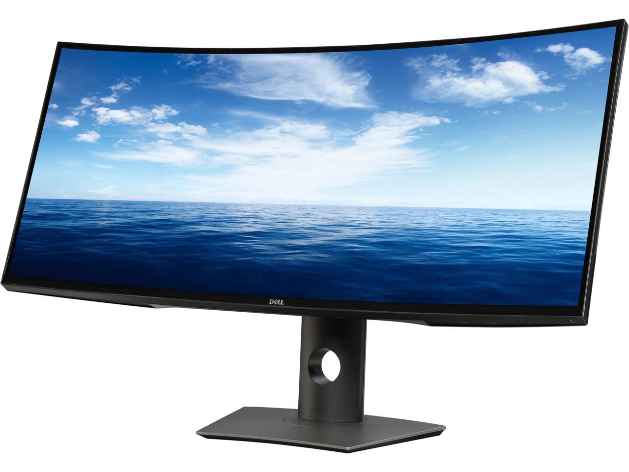 Dell U3818DW 38" (Actual size 37.5") 3840 x 1600 5 ms (gray to gray - FAST mode), 8 ms (gray to gray - NORMAL mode) 60 Hz Built-in Speakers Curved LCD/LED Monitor