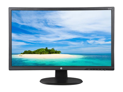 HP 24UH Black 24" TN LCD / LED Monitor, 250 cd/m2 DCR 10,000,000:1 (1000:1), Vesa Mountable, HDMI DVI-D VGA