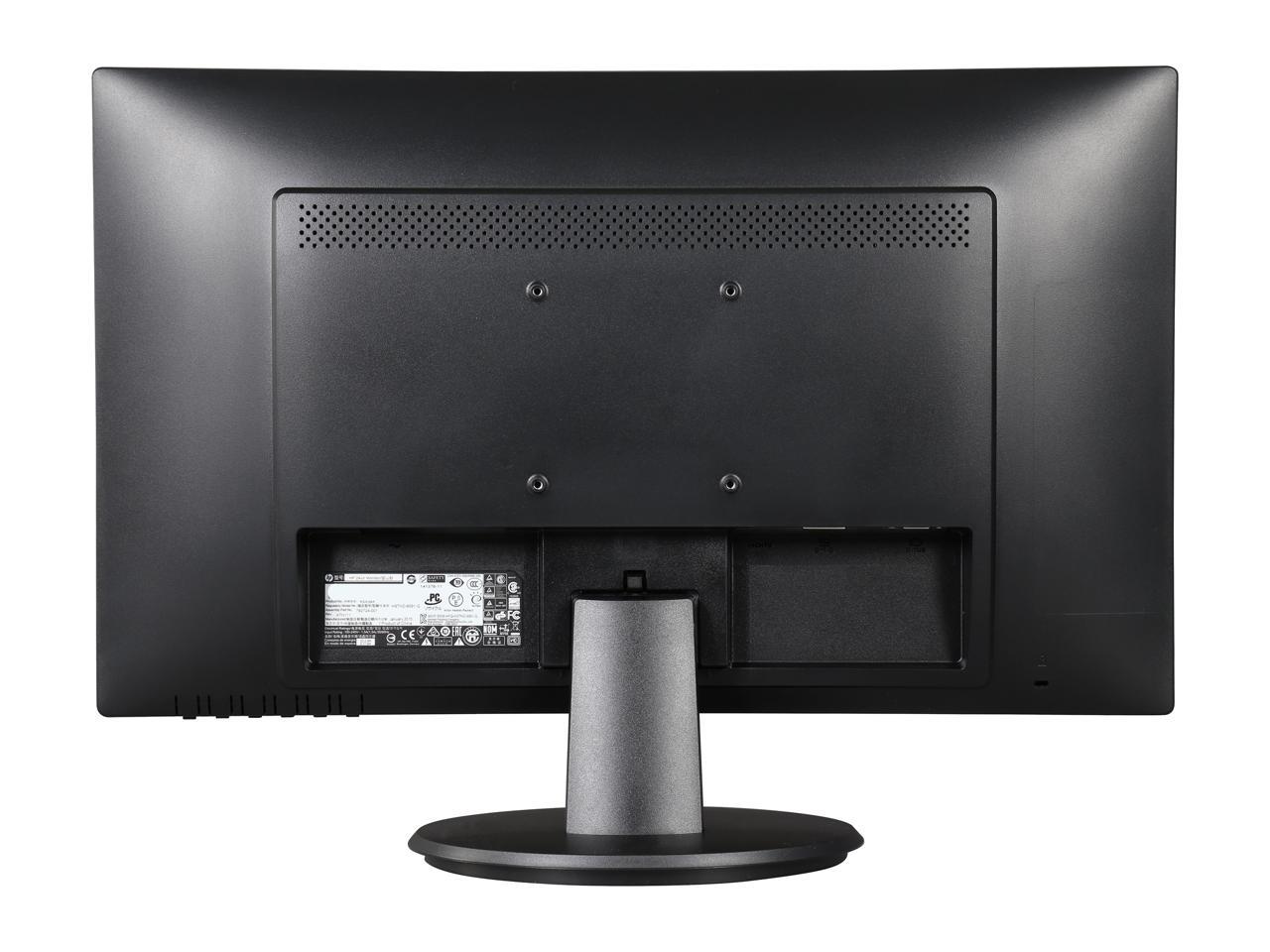 HP 24UH Black 24" TN LCD / LED Monitor, 250 cd/m2 DCR 10,000,000:1 (1000:1), Vesa Mountable, HDMI DVI-D VGA