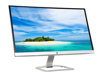 HP 23ER Frameless Silver/White 23" IPS Widescreen LCD/LED Monitors, HDMI 1920 x 1080 60 Hz, w/ Anti-Glare, Technicolor Color Certification with Easy Connectivity Setting, 178/178 Viewing Angle