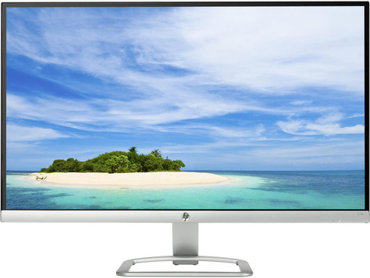 HP 27ER Frameless Silver/White 27" IPS Widescreen LCD/LED Monitors, HDMI 1920x1080 60Hz, w/ Anti-Glare, Technicolor Color Certification with Easy Connectivity Setting, 178/178 Viewing Angle
