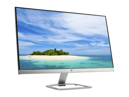 HP 27ER Frameless Silver/White 27" IPS Widescreen LCD/LED Monitors, HDMI 1920x1080 60Hz, w/ Anti-Glare, Technicolor Color Certification with Easy Connectivity Setting, 178/178 Viewing Angle