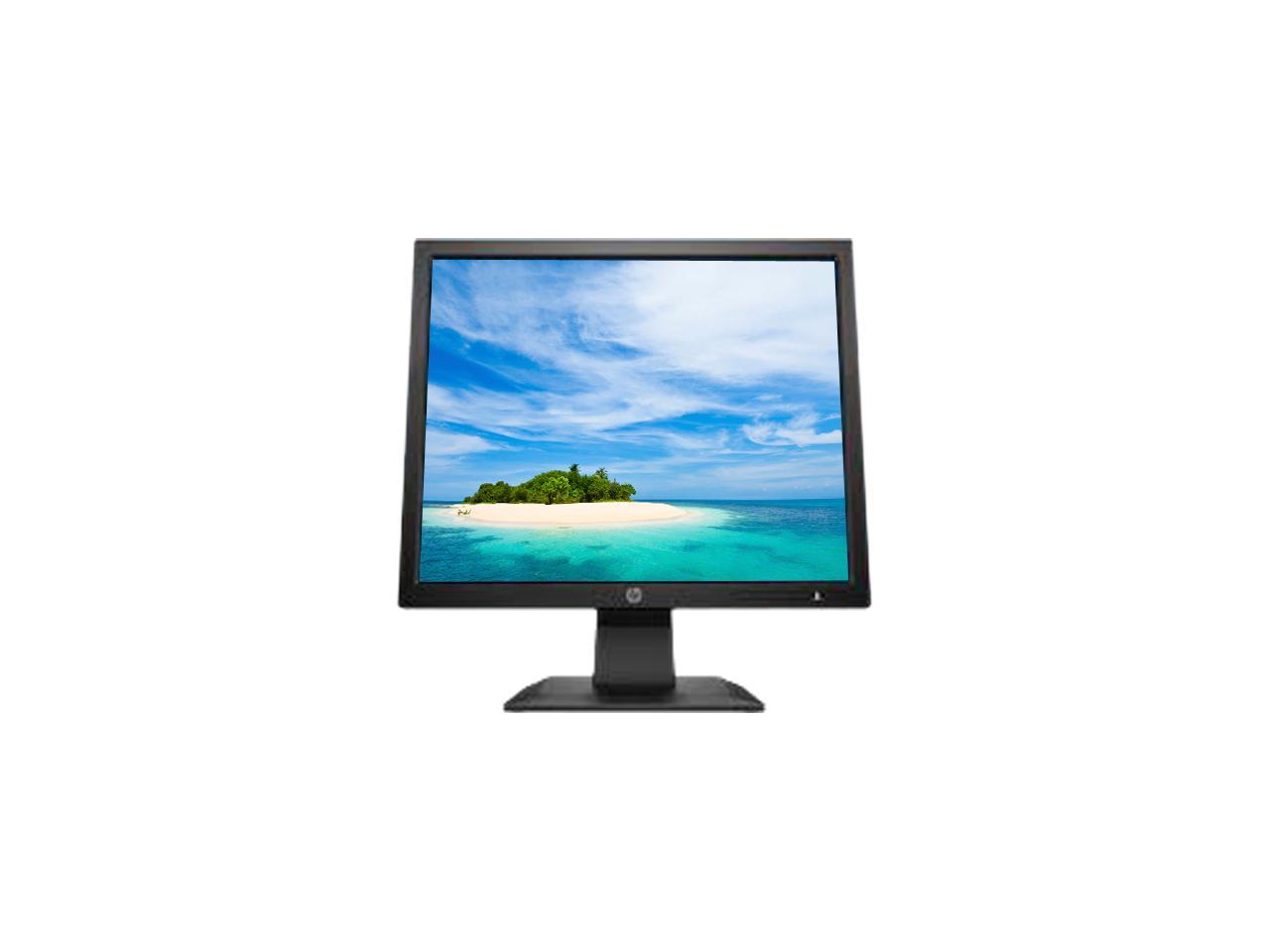 HP P174 17" SXGA 1280 x 1024 5ms 60Hz VGA 5:4 Aspect Ratio Anti-Glare Backlit LED Monitor