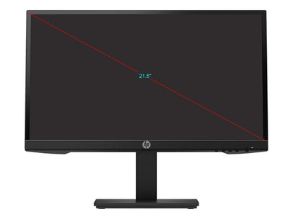 HP P22h G4 22" (Actual size 21.5") 1920 x 1080 Full HD 5ms Up to 75Hz DisplayPort HDMI VGA HDCP Compatible Backlit LED IPS Monitor