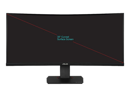 ASUS TUF Gaming VG35VQ Curved Gaming Monitor 35" WQHD (3440 x 1440), 100Hz, Extreme Low Motion Blur, Adaptive-Sync, 1ms (MPRT)