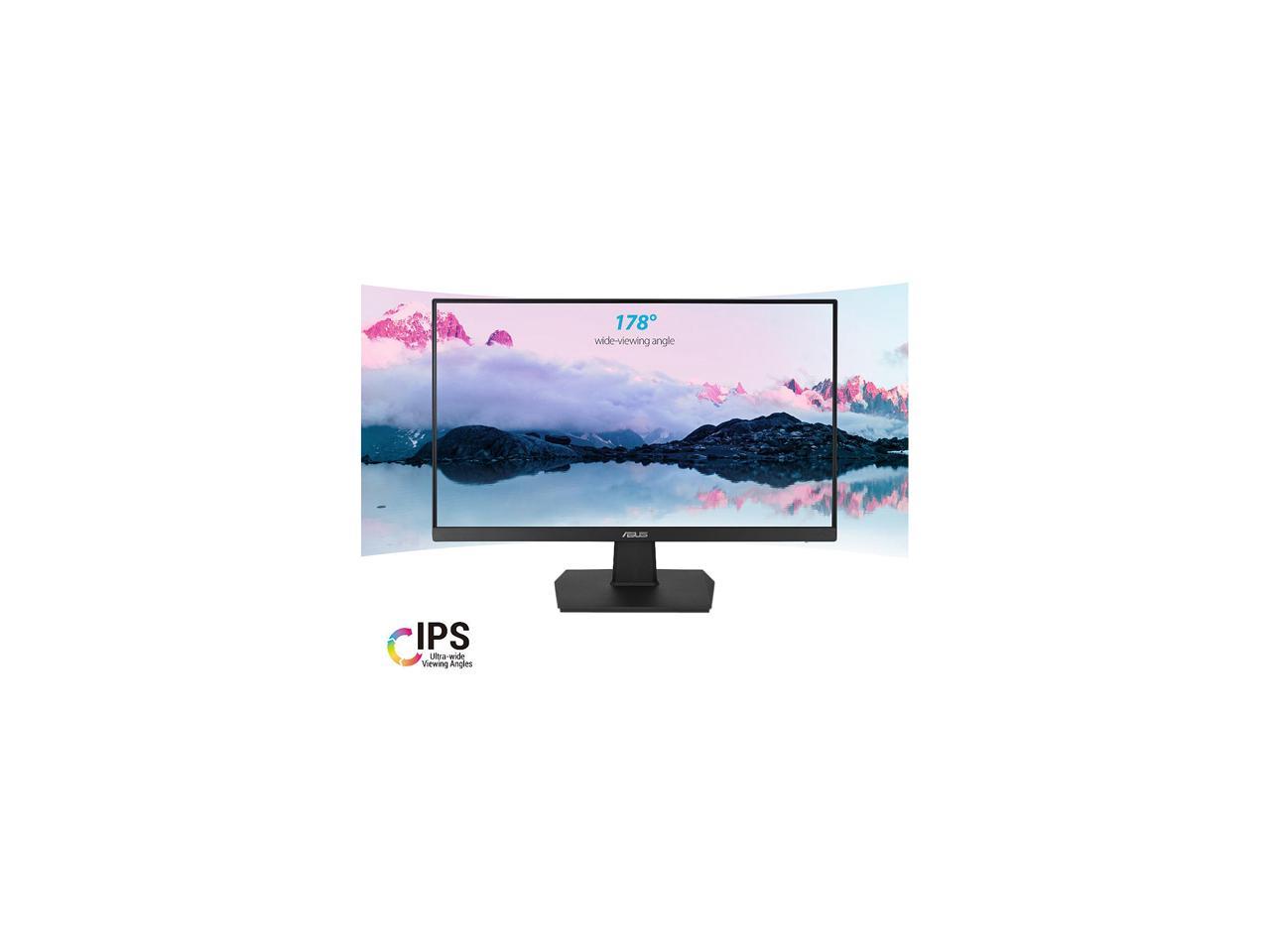 ASUS VA27EHE 27" Full HD 1920 x 1080 75Hz 5ms VGA HDMI Adaptive-Sync Asus Eye Care Low Blue Light and Flicker-Free Frameless Design LED Backlit IPS Monitor