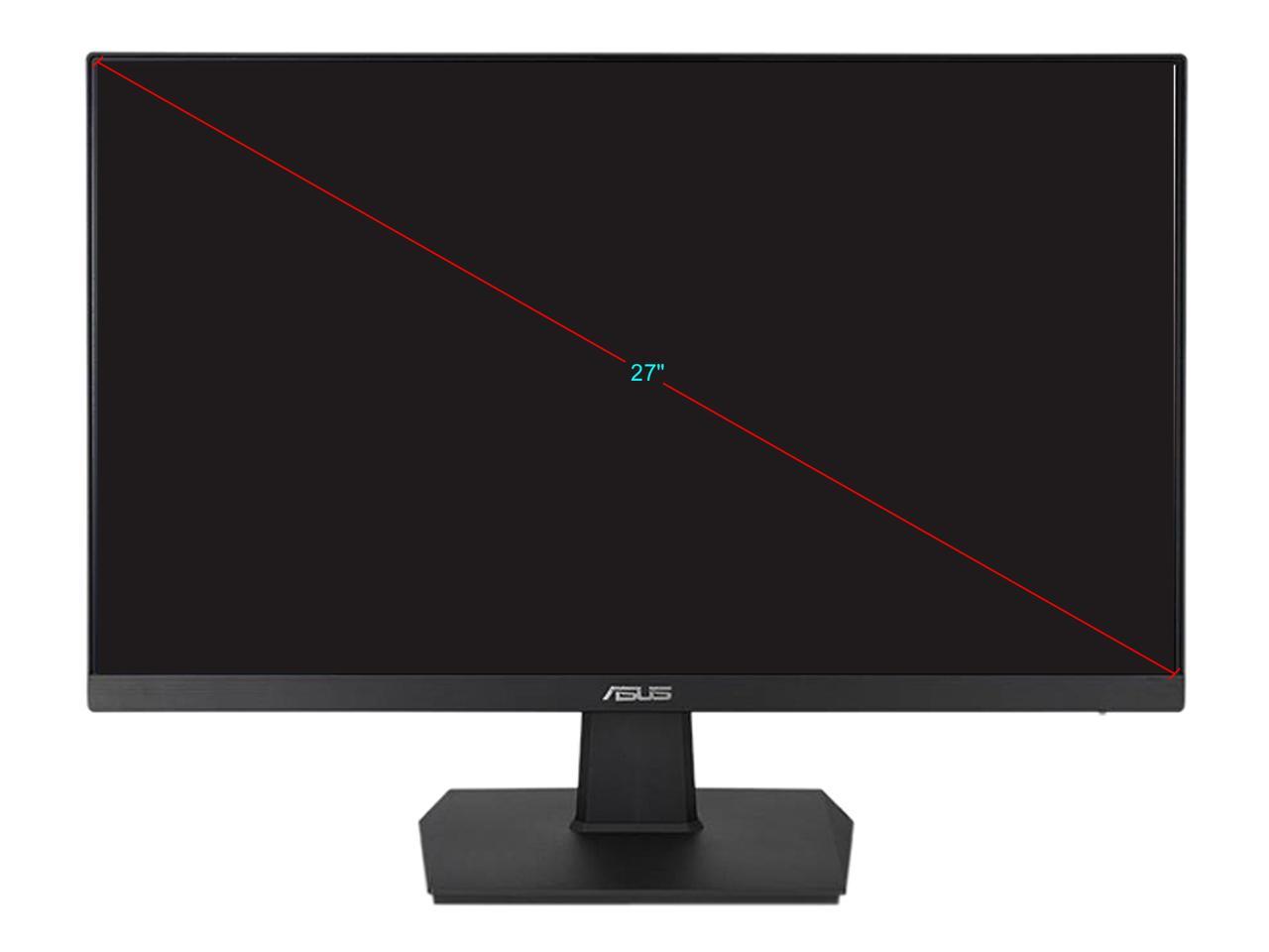 ASUS VA27EHE 27" Full HD 1920 x 1080 75Hz 5ms VGA HDMI Adaptive-Sync Asus Eye Care Low Blue Light and Flicker-Free Frameless Design LED Backlit IPS Monitor