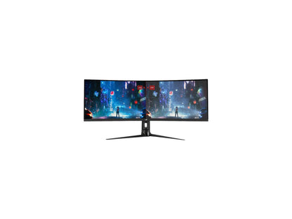 ASUS ROG Strix XG43VQ 43" 3840 x 1200 1ms MPRT 120 Hz HDMI, DisplayPort Built-in Speakers 1800R Curved Gaming Monitor with FreeSync 2 HDR, DisplayHDR 400, DCI-P3 90%, Shadow Boost