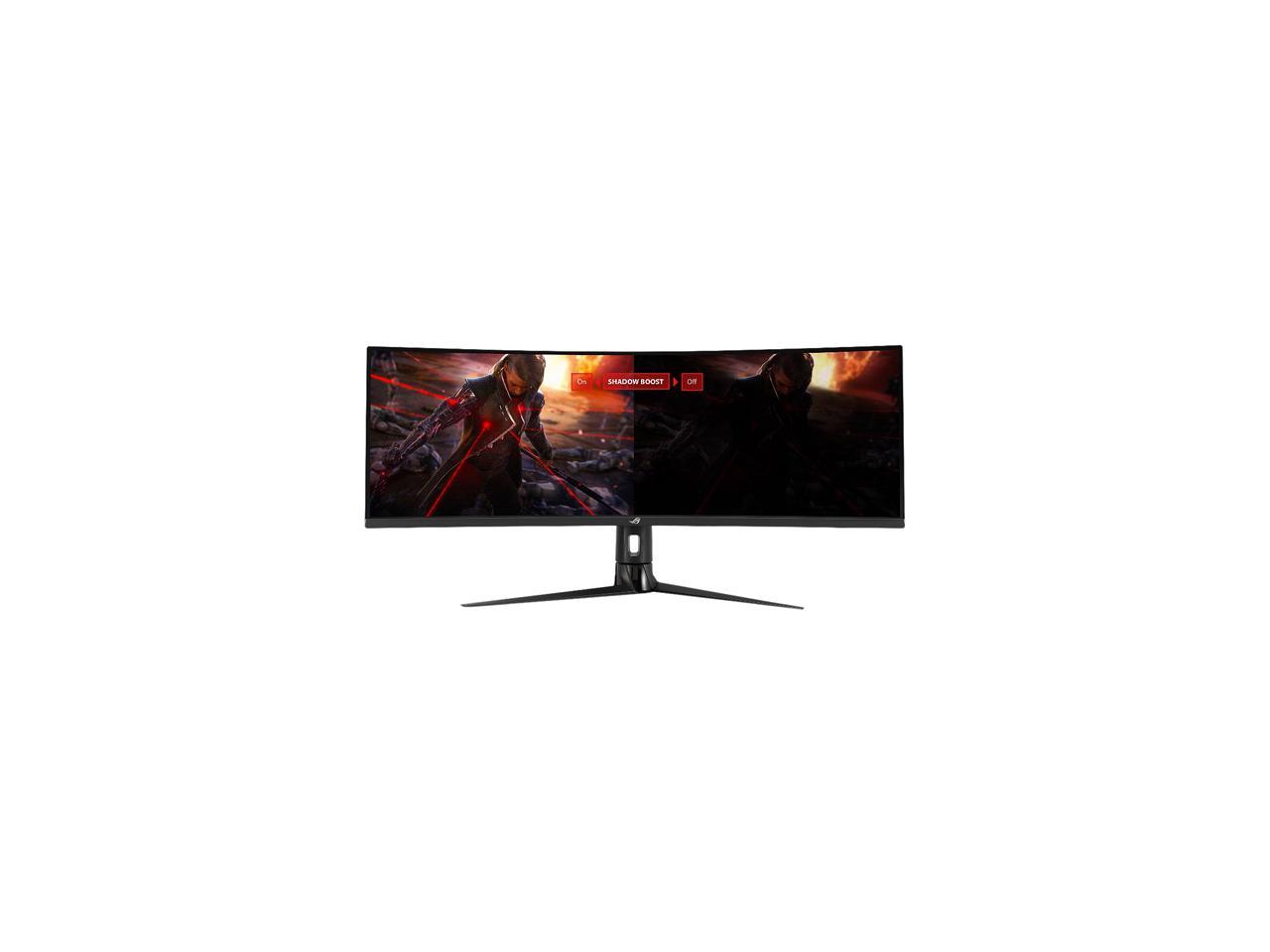 ASUS ROG Strix XG43VQ 43" 3840 x 1200 1ms MPRT 120 Hz HDMI, DisplayPort Built-in Speakers 1800R Curved Gaming Monitor with FreeSync 2 HDR, DisplayHDR 400, DCI-P3 90%, Shadow Boost