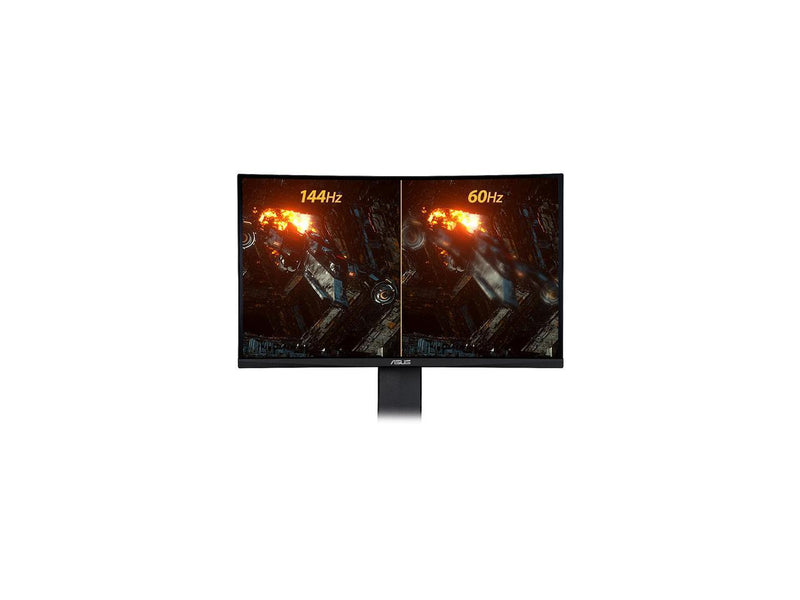ASUS TUF Gaming VG24VQ 24" Full HD 1920 x 1080 1ms MPRT 144Hz 2 x HDMI, DisplayPort AMD FreeSync Asus Eye Care with Ultra Low-Blue Light & Flicker-Free Backlit LED Curved Gaming Monitor
