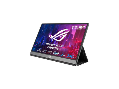 ASUS ROG Strix XG17AHPE 17" (Actual size 17.3") Full HD 1920 x 1080 3 ms (GTG) 240 Hz (Max) Micro HDMI, USB-C Built-in Speakers Portable IPS Gaming Monitor