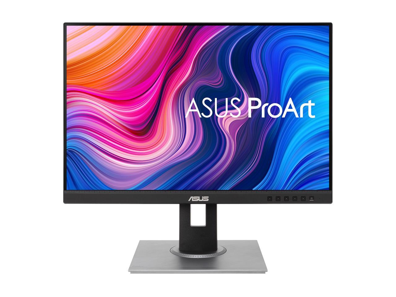 ASUS ProArt Display PA248QV 24.1" WUXGA 1920 x 1200 16:10 Professional Monitor, 100% sRGB/Rec.709 Delta E < 2, IPS, DisplayPort HDMI D-Sub, Calman Verified, Eye Care, Anti-glare, Tilt Pivot Swivel Height Adjustable