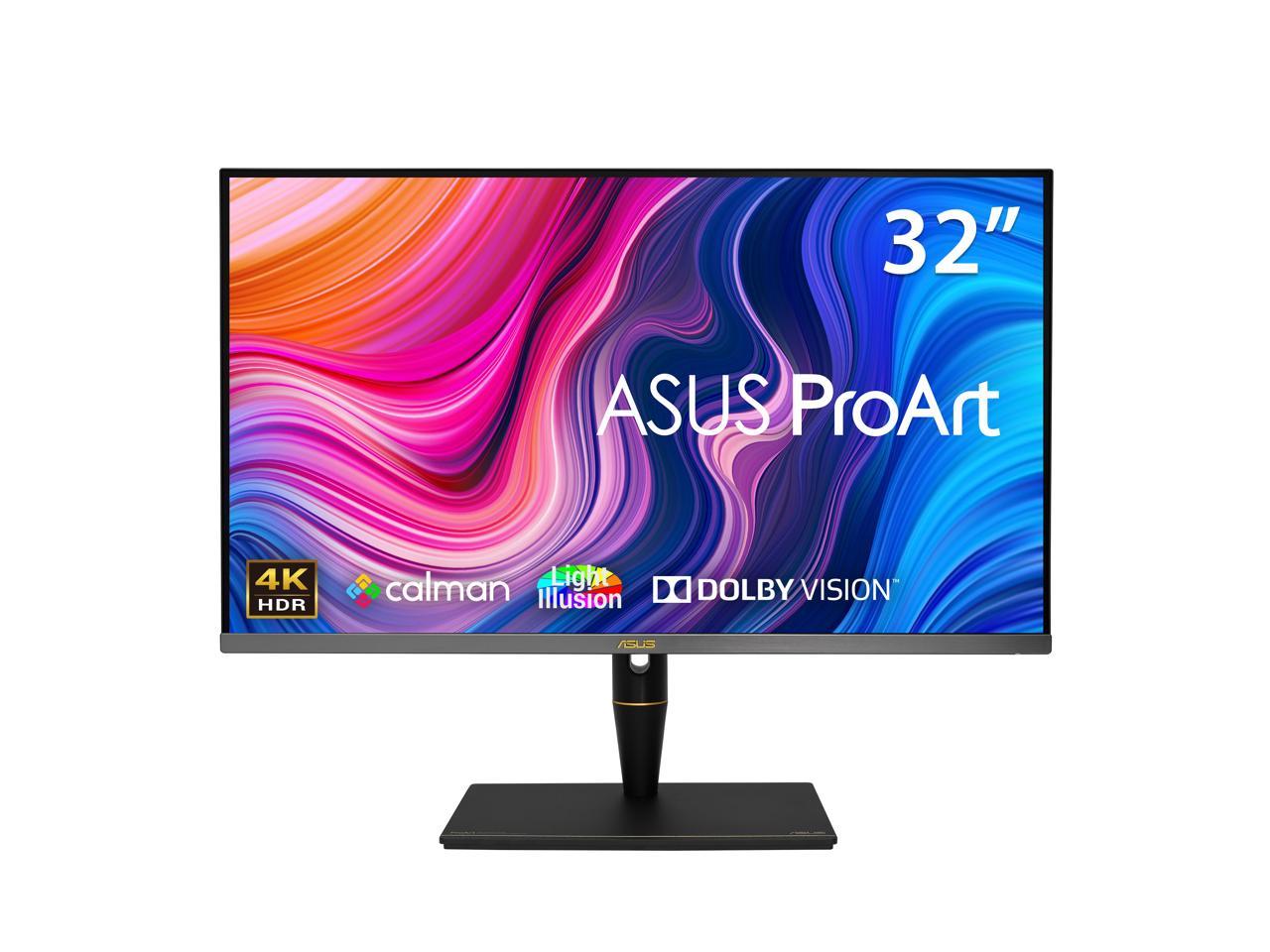 ASUS ProArt Display PA32UCX-PK 32" 4K HDR Mini LED Monitor, 99% DCI-P3 99.5% Adobe RGB, DeltaE<1, 10-bit, IPS, Thunderbolt 3 USB-C HDMI DP, Calman Ready, Dolby Vision, 1200nits, w/ X-rite Calibrator