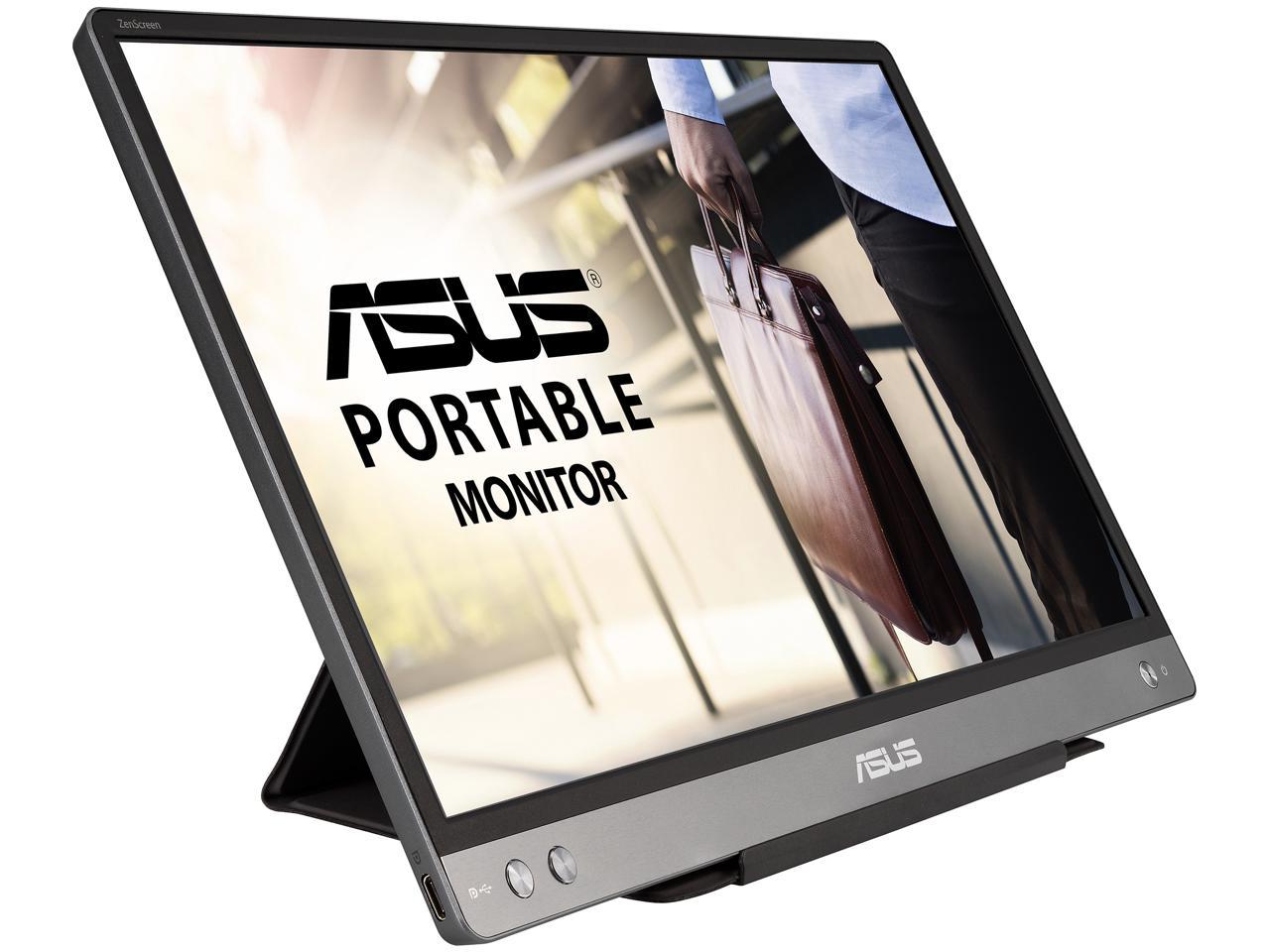 ASUS ZenScreen MB14AC 14" Portable USB Type-C Monitor, 1080P Full HD, IPS, Eye Care, Anti-glare Surface, External Screen for Laptop, Hybrid Signal Solution