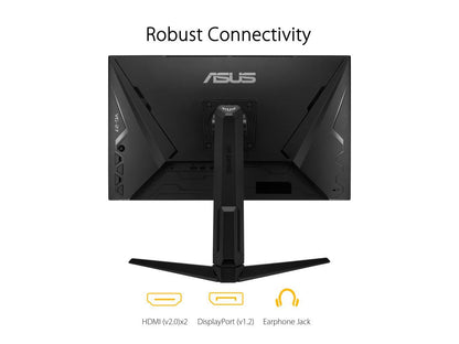 ASUS TUF Gaming VG279QL1A 27" HDR Gaming Monitor, 1080P Full HD, 165Hz (Supports 144Hz), IPS, 1ms, FreeSync Premium, DisplayHDR 400, Extreme Low Motion Blur, Eye Care, 2x HDMI, DisplayPort